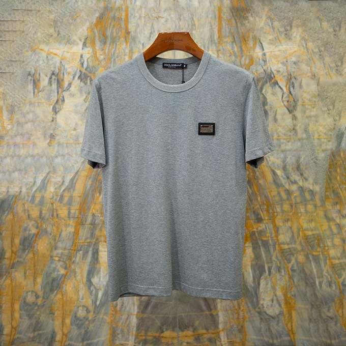 dolce & gabbana logo tag cotton t-shirt